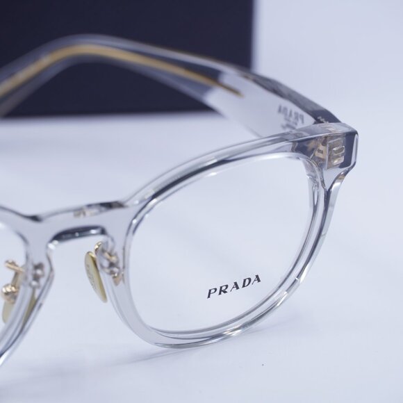 Prada PRB06VD 12R1O1 Cat Eye Eyeglasses 50mm - Transparent Grey - Picture 2 of 10